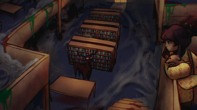 ex: complex bg, one char