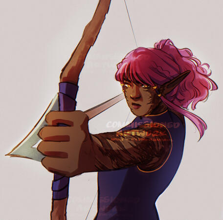 Half-body with shading/lighting (full render)